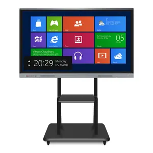 Portable 75 Inch LCD Finger Touch Screen Smart Board Interactive Whiteboard For Education