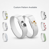 Bracelets de montre en nylon tressé respirant à motifs imprimés, vente en gros OEM, remplacement de bracelets de sport pour Fitbit Air