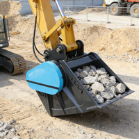 Godet hydraulique robuste pour gravier, attache pour pelle mécanique, chargeuse, outil de manutention de sable pour la construction et l'exploitation minière