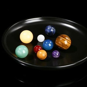 Sfera di Cristallo a Tema Nove Pianeti in Pietra Occhio di <span class=keywords><strong>Tigre</strong></span> Intagliata, Sfere di Cristallo per Energia Curativa Feng Shui Fai-da-Te - Product Image 6