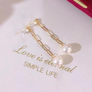 Cadena Vacía de Plata S925 para Accesorios de Perlas DIY con Cuentas Redondas de 8-12 mm 20870 - Aretes para Fabricación de Joyería - Product Image 5