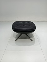 Fauteuil pivotant rembourré de luxe avec tissu capitonné, design moderne minimaliste, base en métal en forme d'araignée pour la maison, le salon, l'hôtel