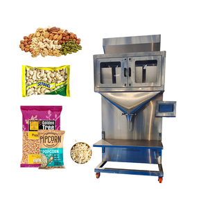 Mesin Pengisi Semi Otomatis Dua Kepala untuk Beras, Garam, Biji Kopi, Kaleng, Stoples, Botol, dan Granul Makanan untuk Mesin Pengisi dan Penimbang - Product Image 1