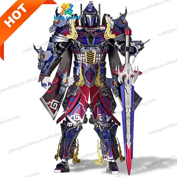 Piececool New Style Mecha Warrior Robot The Titan Figure Model Kits Puzzle Game Educational Toys 3D Metal Puzzles For Adults