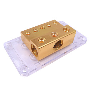 Xe khuếch đại âm thanh sửa đổi Ba đầu vào năm đầu ra năm mặt đất đồng vít kết nối <span class=keywords><strong>Splitter</strong></span> hộp Hub <span class=keywords><strong>Splitter</strong></span> mô hình - Product Image 2