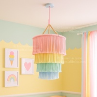 45*85cm macramé vert abat-jour abat-jour couverture plafond pendentif lumière ménage chambre lustres tenture murale EH2507008