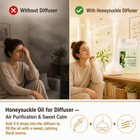 Minyak Esensial Bunga Honeysuckle Italia untuk Parfum - 100% Ekstrak Tumbuhan Alami Murni, Kelas Terapi |   Harga Grosir 1kg USDA