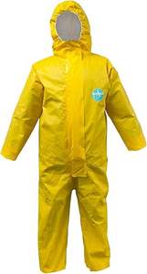 방대한 보호 100% 폴리프로필렌 일회용 작업복 방수 통기성 마이크로 다공성 안전 보호 정전기 방지 레벨 C - Product Image 4