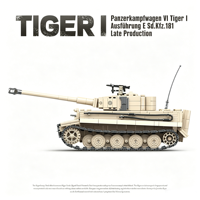 WWII Deutscher Schwerer Panzer Bausteine 1:28 Maßstab Militär-Modellbausatz Lehrreiches Montage-Spielzeug