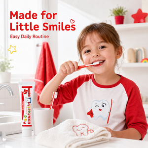 <span class=keywords><strong>Pasta</strong></span> de dientes para niños de 4 a 6 años sabor fresa protección <span class=keywords><strong>dental</strong></span> para bebés - Product Image 6