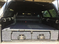 2022 ford Ranger Rapitor Système de tiroirs de voiture Off Road Van Cargo Storage Tiroir de lit de camion fonctionnel pour ramassage avec curseur de réfrigérateur