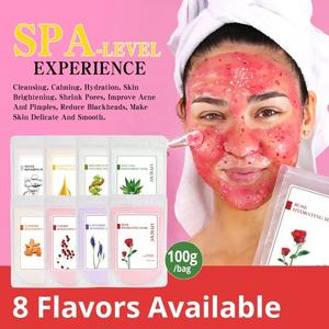 Poudre de gelée d'hydrogel naturelle en gros, à la rose, au curcuma et à l'or, blanchissante, hydratante, douce, peel-off pour le visage - Product Image 4