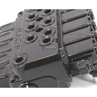 Vanne de commande manuelle à 5 bobines pour outrigger, 40 L/min, 315 bars, raccord G1/2, pour distributeurs et agents