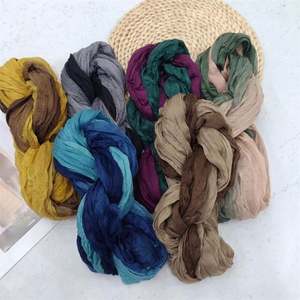 Pañuelo de Lino con Degradado de Color para Mujer, para Viajes, Moderno, Versátil, Casual, Resistente al Viento y a la Arena, Chal para Mujer - Product Image 6