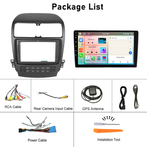 Radio de Coche Android Podofo 4+64G, Pantalla de 9'' con Carplay y Android Auto para Honda Acura <span class=keywords><strong>TSX</strong></span> 2003-2008/Inspire 4 2003-2007, IPS, DSP, GPS, RDS, WIFI - Product Image 6