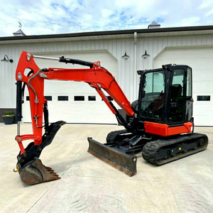 Kubota U48-5 Mini Crawler <b>Excavator</b> Red Compact Digger Tracked Excavation <b>Machine</b> High Digging Power - Product Image 1