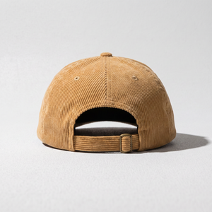 Gorra de Corduroy Personalizada OEM de 5 Paneles con Parche de Logotipo Tejido, Gorra Snapback sin Estructura con Cierre de Cuerda - Product Image 5