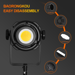 Lumière LED haute puissance 300W pour la prise de vue vidéo, 9 effets d'éclairage dynamiques, gradation progressive, lumière de remplissage, photographie de portrait et de produits - Product Image 3