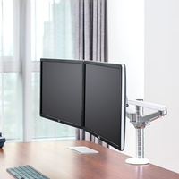 Support d'écran double OA-4S pour bureau, moniteur LCD 27 pouces, support d'écran relevable et rotatif en alliage d'aluminium
