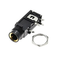 Prise casque USBR 6,35 mm, PJ-603A, connecteur jaune, 4 broches, prise audio/vidéo, prise microphone, prise haut-parleur