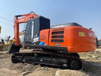Excavatrice hydraulique Hitachi ZX240 3 d'occasion, 24 tonnes, matériel de construction, faible nombre d'heures de travail