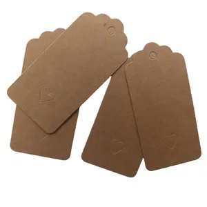 Etiquetas de regalo ECO Tarjeta de papel con paquetes Etiqueta colgante para ropa Papel Kraft 2024 Nueva bolsa Papel artesanal Etiqueta sostenible