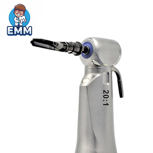 Manipolo contrangolo a bassa velocità 20:1 per impianti dentali con LED ed e-generator, in acciaio inossidabile, con pulsante a pressione, manipolo chirurgico di riduzione - Product Image 4