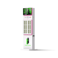 Distributeur automatique de batteries externes à 48 emplacements avec écran tactile de 21,5 pouces et système de point de vente pour la location de stations de recharge de téléphones – Vente chaude