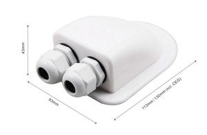 Support en plastique solaire photovoltaïque double trou ABS photovoltaïque RV boîte <span class=keywords><strong>de</strong></span> jonction RV <span class=keywords><strong>toit</strong></span> étanche boîte <span class=keywords><strong>de</strong></span> jonction - Product Image 3