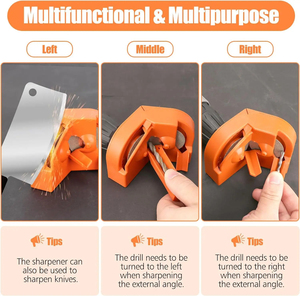 Afilador de brocas multiusos, afilador de cuchillos de taladro de impacto eléctrico, pulido desechable de doble cara - Product Image 6