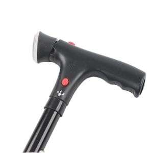 Canne pliable en alliage d'aluminium avec lumière LED et alarme d'urgence, hauteur réglable, <span class=keywords><strong>aide</strong></span> à <span class=keywords><strong>la</strong></span> marche, à <span class=keywords><strong>la</strong></span> position debout et à <span class=keywords><strong>la</strong></span> position assise - Product Image 1