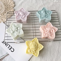 12 zodyak işaretleri silikon kalıp set-diy takımyıldızı sabun yıldız şeklinde mumlar reçine el sanatları zodyak yıldız silikon mum kalıpları