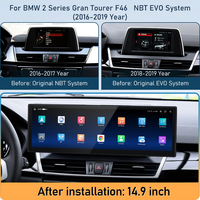 Lecteur multimédia automobile Android 15 de 14,9 pouces avec GPS, caméra de recul et DSP pour BMW Série 2 F45 - CarPlay/Android Auto sans fil