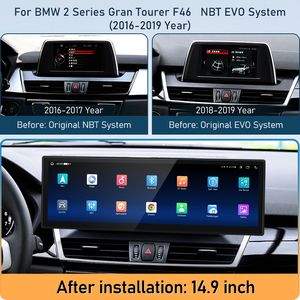 Lecteur multimédia Android 14,9 pouces pour voiture, GPS, autoradio pour BMW Série 2 F45, CarPlay sans fil, Android Auto - Product Image 3