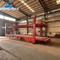 BAIPING 4*2 semi-remorque camion transporteur de cinq voitures pour le transport de petites voitures 3/6/8 avec châssis de cinq voitures
