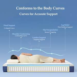 Mật độ cao mềm thoải mái Lai Túi lò xo Nệm nén CuộN đóng gói cho khách sạn phòng ngủ thoáng khí cho bệnh viện - Product Image 5