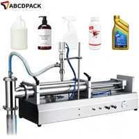 Machine de remplissage semi-automatique à faible viscosité, prix usine, de 1 à 5 L, pour liquides, pâtes, vin et shampoing