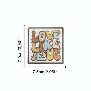 Western no non oggi ricamo Preppy Patch di ferro sul cappello Usa toppe di ferro per berretto da camionista - Product Image 4