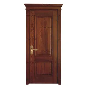 Instime सस्ते कीमत ठोस लकड़ी के दरवाजे आंतरिक दरवाजे के लिए फ्रेम के साथ आधुनिक बेडरूम घर के लिए