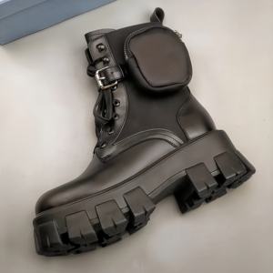 2026 Luxury Designer Women's Outdoor Biker <b>Boots</b> Genuine Leather Fashion Brand PRA High-quality Platform <b>Work</b> Ankle <b>Boots</b> - Product Image 6