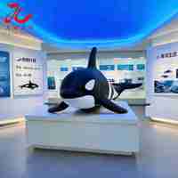 Modèle réaliste de orca pour décoration commerciale de parcs aquatiques et aquariums