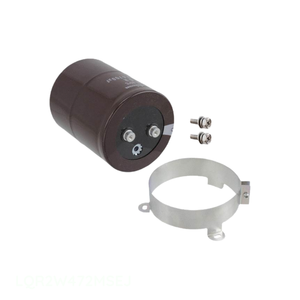 Condensador de Montaje en Chasis de Canal de Fabricante 4700 uF CAP ALUM 4700UF 20% 450V SCREW LQR2W472MSEJ - Product Image 1