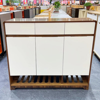 Meuble à chaussures moderne en métal et aluminium, grande capacité, solution de rangement économique pour la maison, haute qualité, pour l'entrée