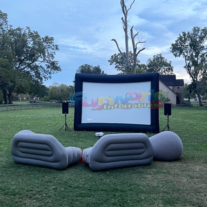 Gói rạp chiếu phim ngoài trời thổi lên màn hình phim và máy chiếu bơm hơi với ghế - Product Image 6