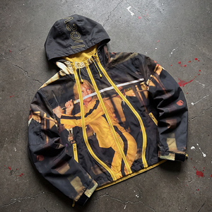 Custom Digital Print <b>Jackets</b> Manufacturer Detachable Design Water Proof Windproof Hoody Coat Custom Stiff Nylon <b>Zip</b> <b>Up</b> <b>Jackets</b> - Product Image 1