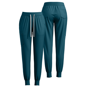 Kitmaz Medical Scrub Pants for Women-Mid Rise 4-Way Stretch Slim Fit Jogger Pants, Drawstring &amp; 5 Pockets - Product Image 1