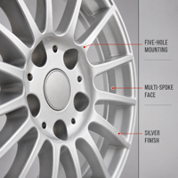 Jantes forgées multi-rayons argentées de 19, 20 et 21 pouces, 5x112 5x120, en alliage forgé, compatibles avec Audi, Mercedes-Benz, BMW 5, 7, X3, X4, X5, X6, GLC, GLE