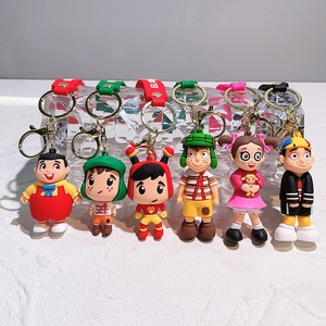 3D PVC Anime llavero Kawaii dibujos animados de goma <span class=keywords><strong>El</strong></span> <span class=keywords><strong>Chavo</strong></span> transfronterizo VIERNES NOCHE divertido juguete llavero bolsa colgante llavero - Product Image 4