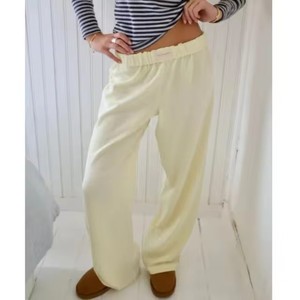 Re Mcgreen Star nuovi <span class=keywords><strong>pantaloni</strong></span> <span class=keywords><strong>lunghi</strong></span> con stampa <span class=keywords><strong>a</strong></span> <span class=keywords><strong>righe</strong></span> alla moda <span class=keywords><strong>pantaloni</strong></span> larghi da donna elasticizzati alla moda <span class=keywords><strong>pantaloni</strong></span> dritti Casual da donna - Product Image 3