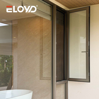 Ventana Arquitectónica de Aluminio con Marco Delgado, Sistema de Rotura de Puente Térmico Multicavidad, Drenaje Oculto, Escalera de Acero Inoxidable